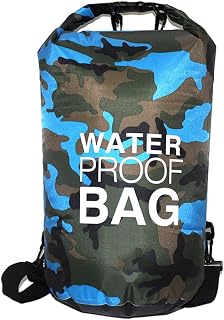 CANDeal 迷彩防水ドライバッグ、軽量ロールトップドライストレージバックパックカヤック、ビーチ、ラフティング、ボート、ハイキング、スノーボード、水泳、キャンプ、釣り用 [並行輸入品]