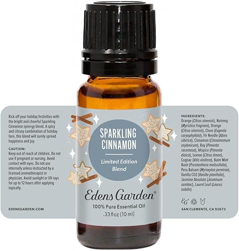 Miniatura 9 de Edens Garden Mezcla de aceites esenciales de canela espumosa, 100% puro, grado premium, sin diluir, natural, terapéutico, aromaterapia, lo mejor