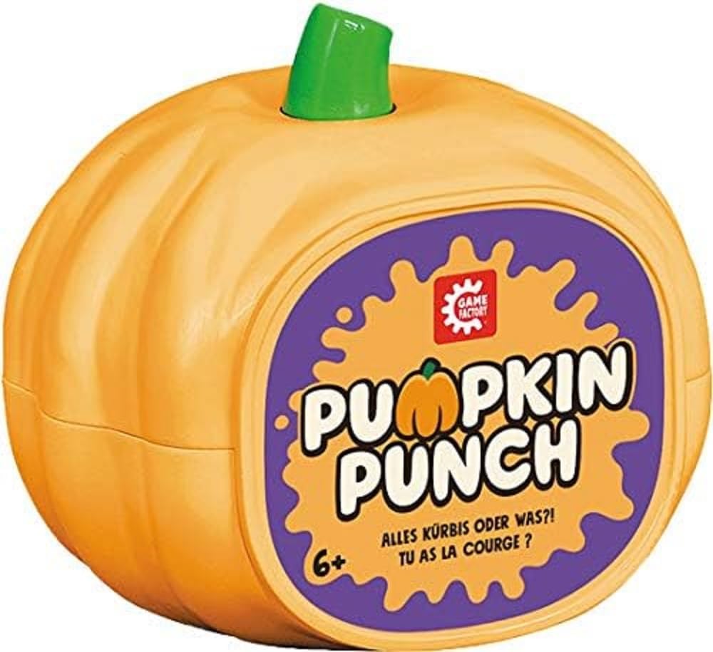 Game Factory 646253 Pumpkin Punch, The Lightning-Fast Reaction Game for Friends and Family, Card Game, Board Game, from 6 Years