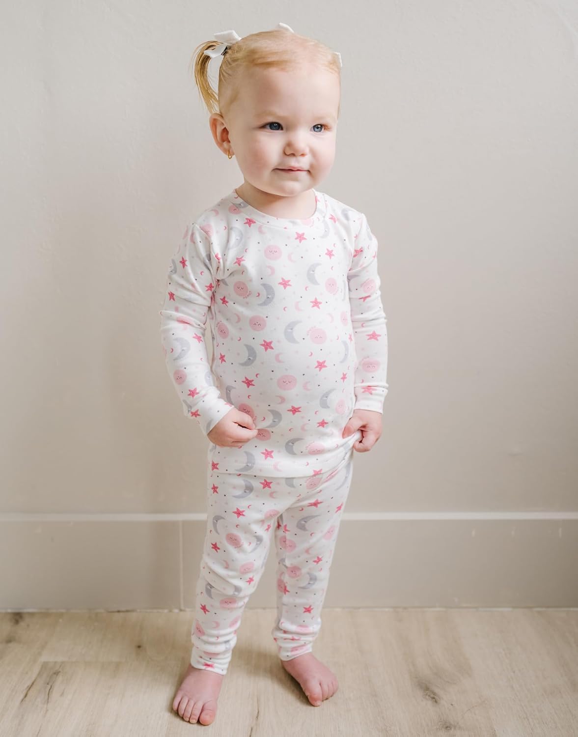 moimoln Sibling Matching 6M-8Y Soft Warm Cotton Modal Character Long Sleeve Snug-Fit Pajama Long Sleeve Sleepwear Daily - Image 2