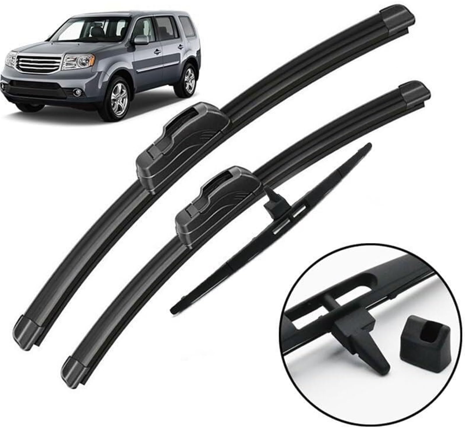 spazzole tergicristallo universali per auto Kit set spazzole tergicristallo anteriori e posteriori per parabrezza per Pilot MK2