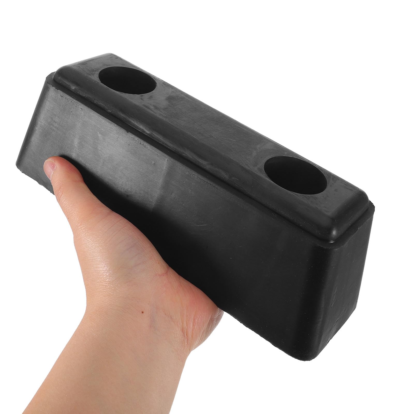 POPETPOP Butoir en Caoutchouc Noir pour Hayon de Remorque, Protection Porte Arrière et Chargement, Matériau Caoutchouc et Alliage, Set 1 Pièce Adapté aux Rampes de Remorque