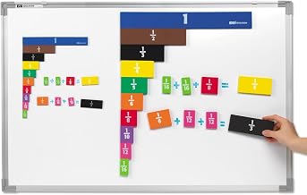 EAI Education Jumbo Magnetic QuietShape® Foam Fraction Tiles - Set of 67