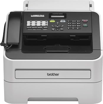 Brother FAX-2840 High Speed Mono Laser Fax Machine, Dark/Light Gray - FAX2840