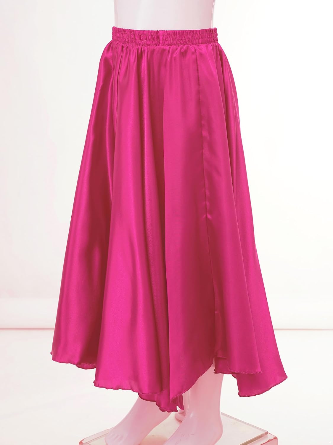 ranrann Kids Girls Swing Dance Skirts Gypsy Latin Spanish Flamenco Belly Dance Skirts Ballroom Performance Costume