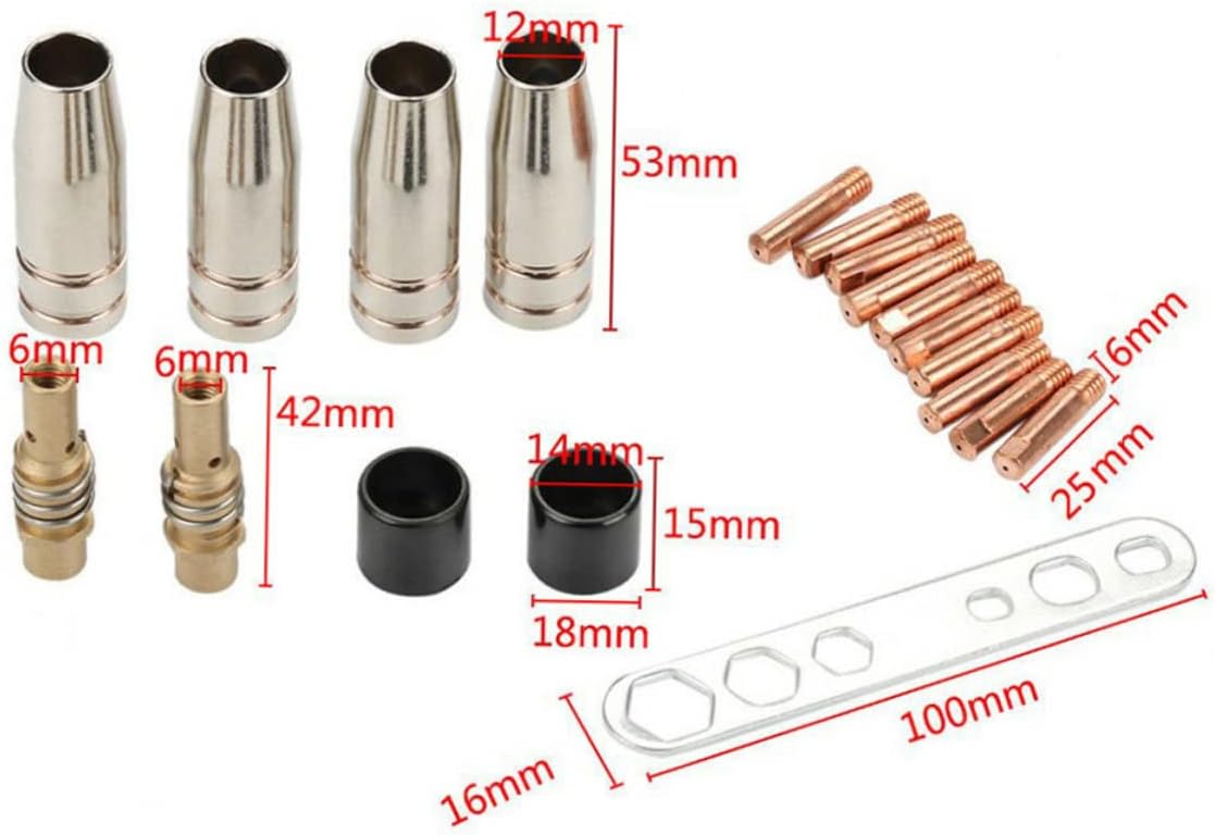 CHILDWEET Professional Gas Shielded Welding Torch Handle Nozzle Rod Kit Fit 15ak Torch Handles for Store