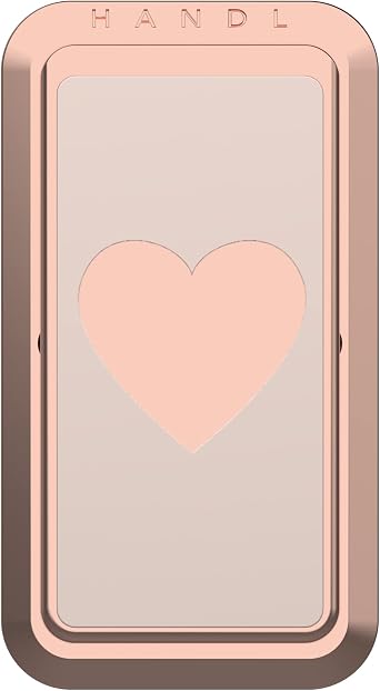 HANDL New York Rose Gold Heart HANDLstick Grip and Stand for Smartphone