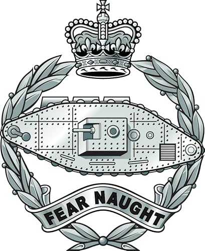 Na Or No Royal Tank Regiment (Sk26) Military Waterproof Vinyl Stickers Decal Rtr Veteran Squaddie Army 100Mm X 83Mm