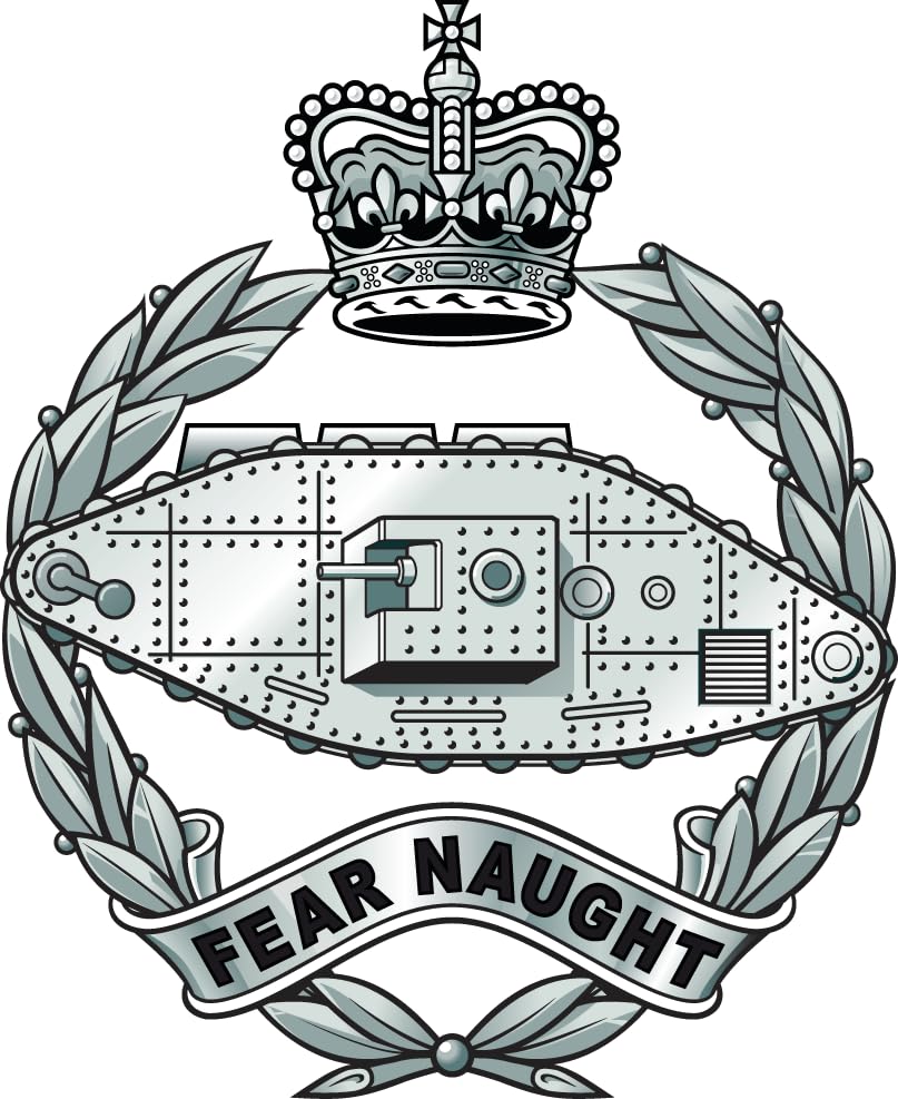 Royal Tank Regiment (SK26) Military Waterproof Vinyl Stickers Decal RTR Veteran Squaddie Army 150mm x 123mm