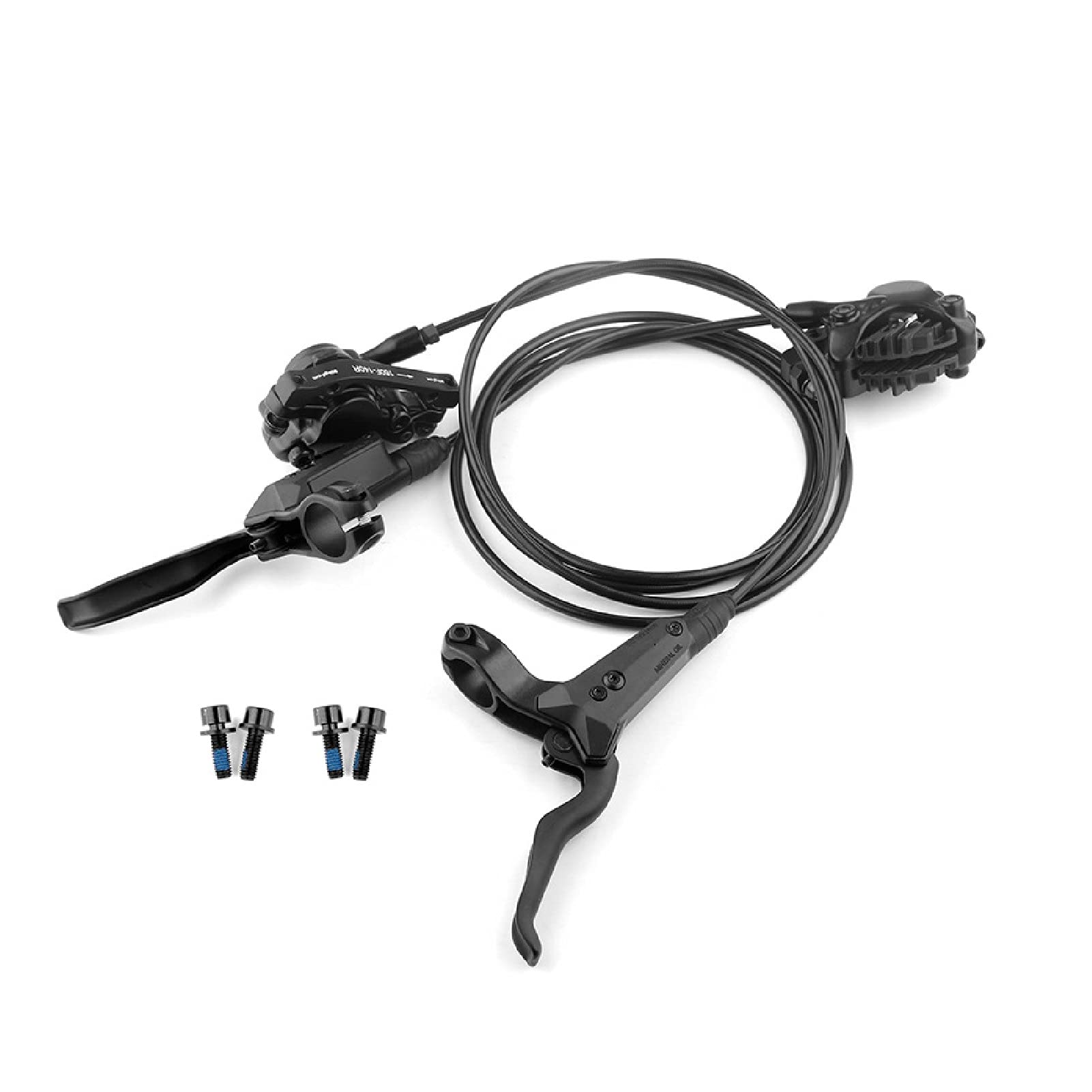 VPPV Frenos de Disco Hidráulicos MTB 160mm, Aleación Aluminio 800mm 1550mm Delantero Trasero Frenos de Disco para Bicicleta de Montaña (Color : A Version)