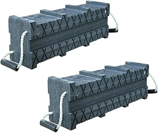 Mytee Products MyteeProducts(2 Pack) Cribbing Block Stacker 6" x 7" x 24" - Black - High Density Polymer Material