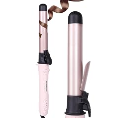 Rotating Curling Iron NOBBLEQG Global Voltage Automatic Curling Iron with Clamp 5 Heat Settings 360 Rotatable Power Cord