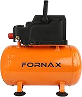 Vista 1 de FORNAX Compresor de aire portátil de 3 galones, compresor de aire para perritos calientes de 110 PSI, sin aceite