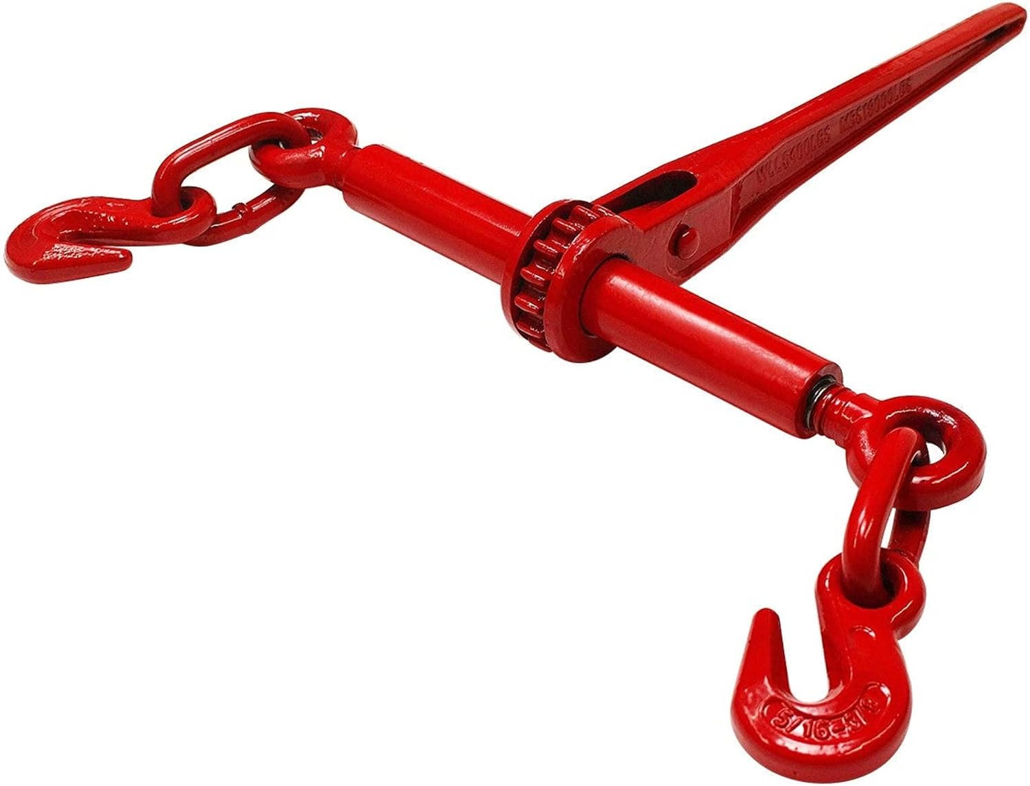 DC Cargo Flatbed Tie-Down Kit - 15 Pieces: 4 Inch Flatbed Winch Straps, 5/16” Grade 70 Chains, Ratchet Load Binders, and Combination Winch Bar