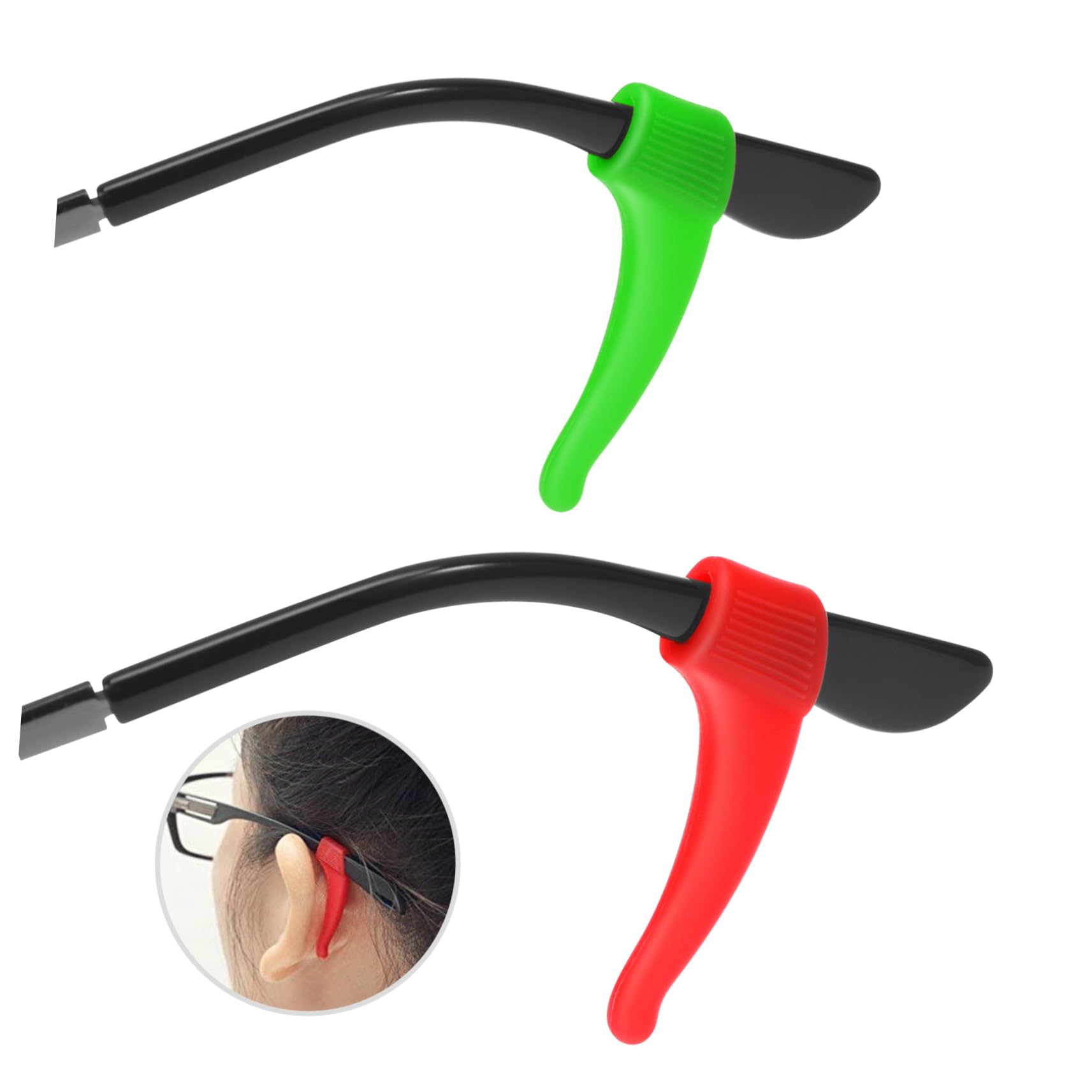 VILLCASE 12 Paar Silikon Brillenhaken Ohrpolster Anti Rutsch Brillenhalter Multicolor Für Outdoor Sport Reisen