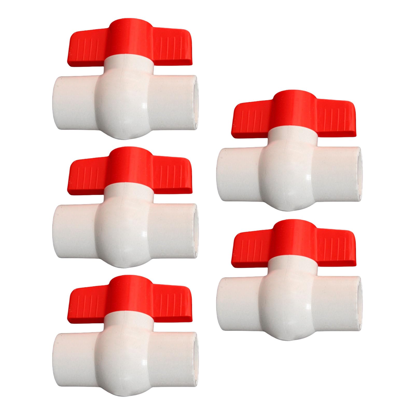 Fentency 20Mm Practical 5 Pack 2Inch Pvc Round Valves Low Torques Operations For Efficient Water Control In Various Applications Easy Installion Valves