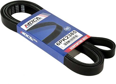 WINBEST Serpentine Belt 6PK2385 Compatible with Chevrolet C1500, for GMC, for Mercedes-Benz, for Pontiac, for Ford