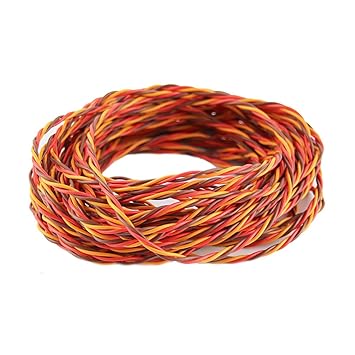 OliYin 32 Feet 22AWG 60cores Twisted Servo Lead Servo Extended Cable Twisted Wire for Servo Extension