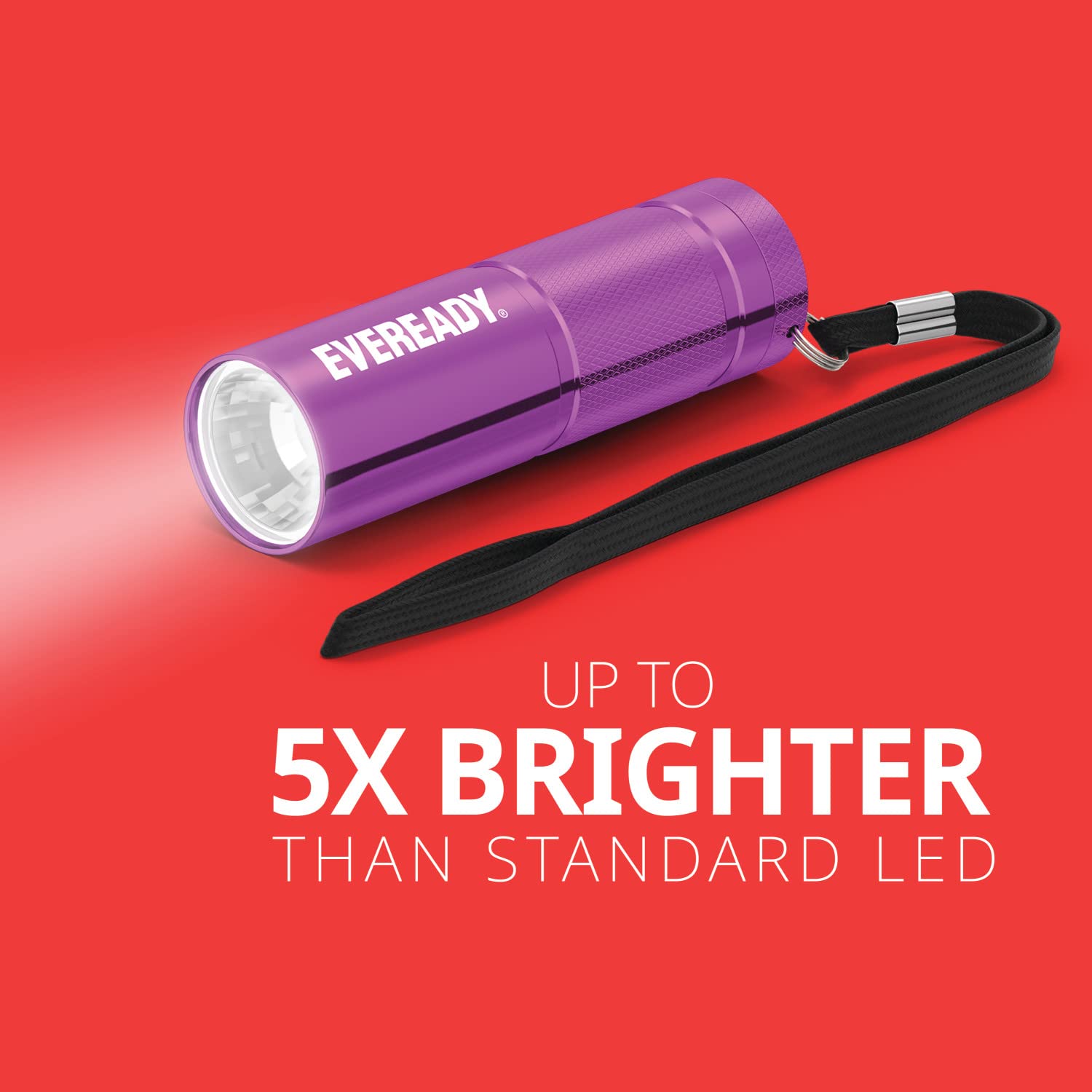 6-Pack Small LED Flashlights With Batteries - 100 Lumen, Super Bright, 18 AAA Batteries Included, Assorted Colors