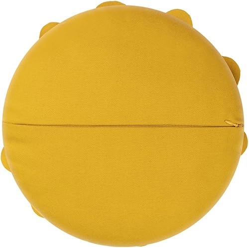 Miniatura 2 de JWH - Cojín decorativo hecho a mano con diseño de flor de peonía en 3D con relleno de almohada de algodón, funda de almohada de 14 pulgadas para el