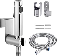 Vista 1 de Juego de ducha de mano de bidé, boquilla de modo de chorro doble, juego de aerosol de pañal de tela de bebé de plástico ABS con dispensador