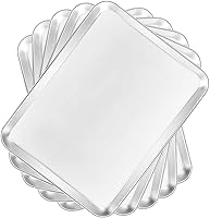 Vista 1 de 5 bandejas para hornear, bandeja para hornear de acero inoxidable, tamaño rectangular, 9 x 7 x 1 pulgada, saludables y no tóxicas, libres de óxido