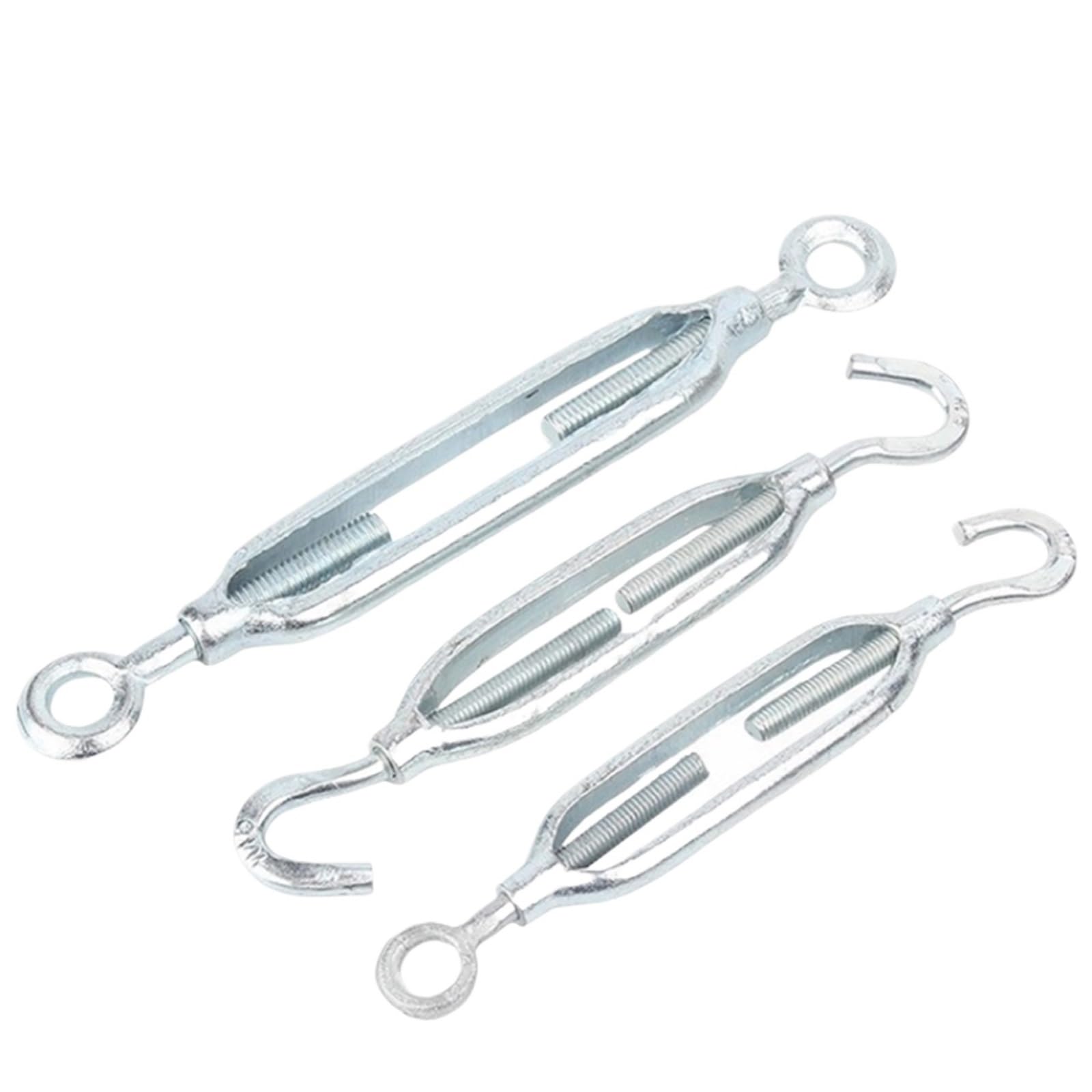 Tiranti Per Filo Stendibiancheria Tenditore regolabile for funi metalliche da giardino con gancio e tenditore a occhiello zincato M6-M30(OC Type,M20x300(1pcs))
