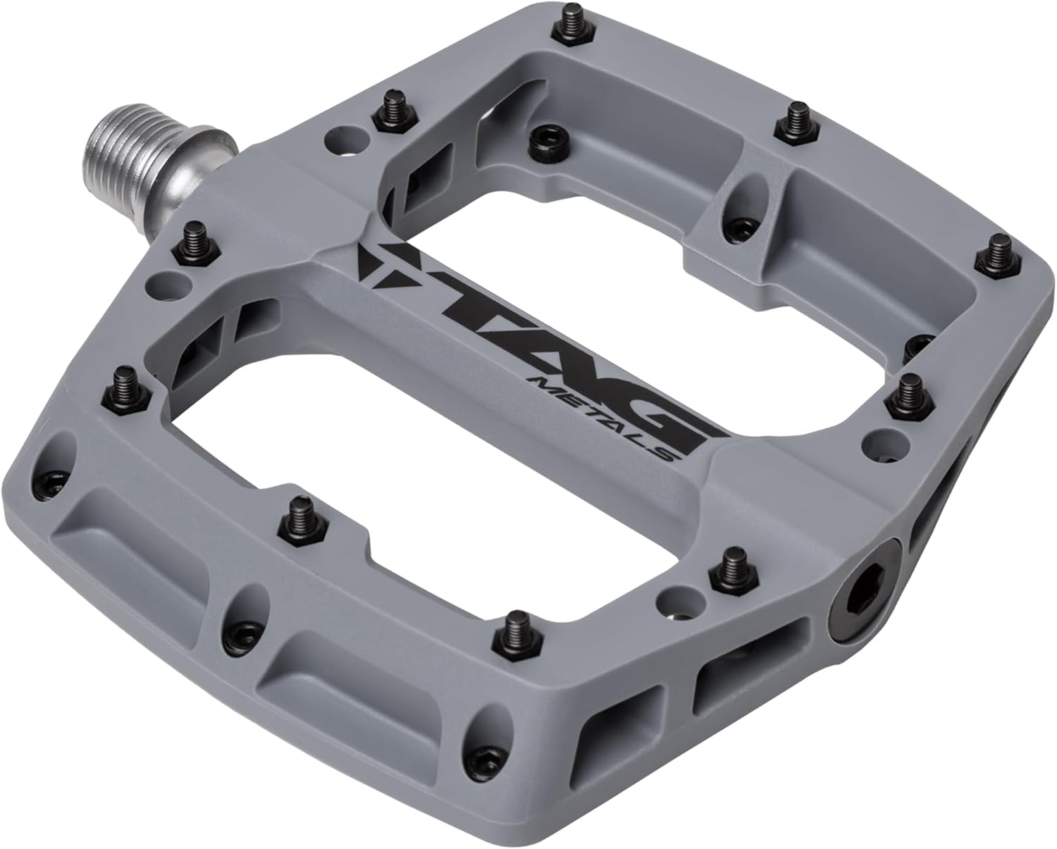 T3 Nylon MTB Pedals 9/16" Axle – Durable, Lightweight Platform Pedals with Anti-Slip Pins, Ideal for Mountain Biking and BMX