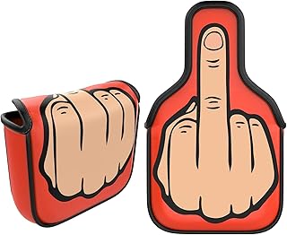 Middle Finger Golf Putter Head Covers - Premium Club Protector with Magnetic Closure | Essential & Funny Golf Accessories for Men