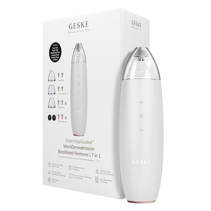 Removedor elétrico de cravos GESKE SmartAppGuided™ MicroDermabrasion 7 em 1