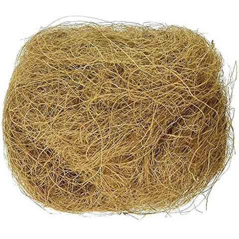 sunflowerany Coconut Fiber, Coconut Fiber For Bird Nest Hut Natural Nesting Material For Birds And Small Animals, Comfortable Bedding Nest Lining Material, Great For Nest Building And Hideouts, 100g Cover