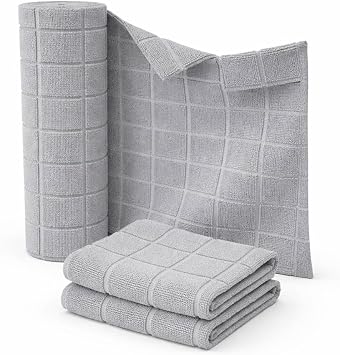 Jouis Mikrofiber Rulo Bez Seti - 20 Adet Kopar Kullan Kullan At Temizlik Bezi, Mutfak, Banyo ve Ara  i in Y ksek Emici Kurulama Bezi, Tekrar Y kanabilir Genel Ama l  Mikrofiber Havlu Havlu Paket
