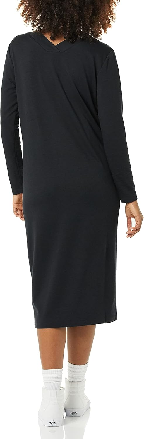  Essentials Women's Maternity V-Neck Relaxed Fit Sweatshirt Dress : Clothing, Shoes & Jewelry