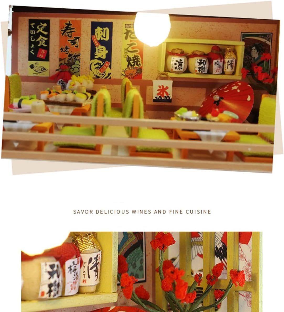 Japanese Ramen Shop Miniature House Model Kit, Creative Handcrafted Gift (240PCS)