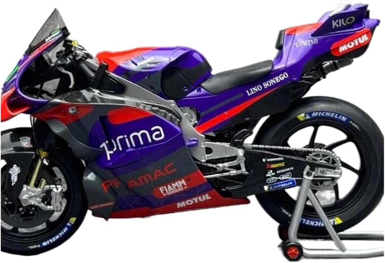 Scale Model 1:12 Scale for Prima Pramac Racing Motorcycle Model Kit No.21 Static Collection Ornaments Collectible Ornaments