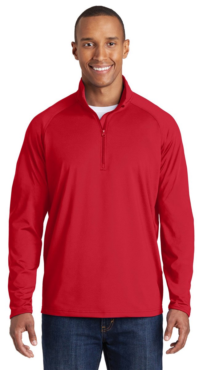 SPORT-TEKMen's Sport Wick Stretch 1/2 Zip Pullover