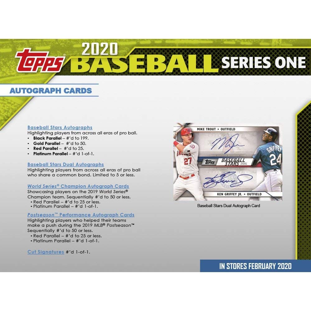 Amazon.com: 2020 Topps Series 1 Baseball Trading Cards Retail