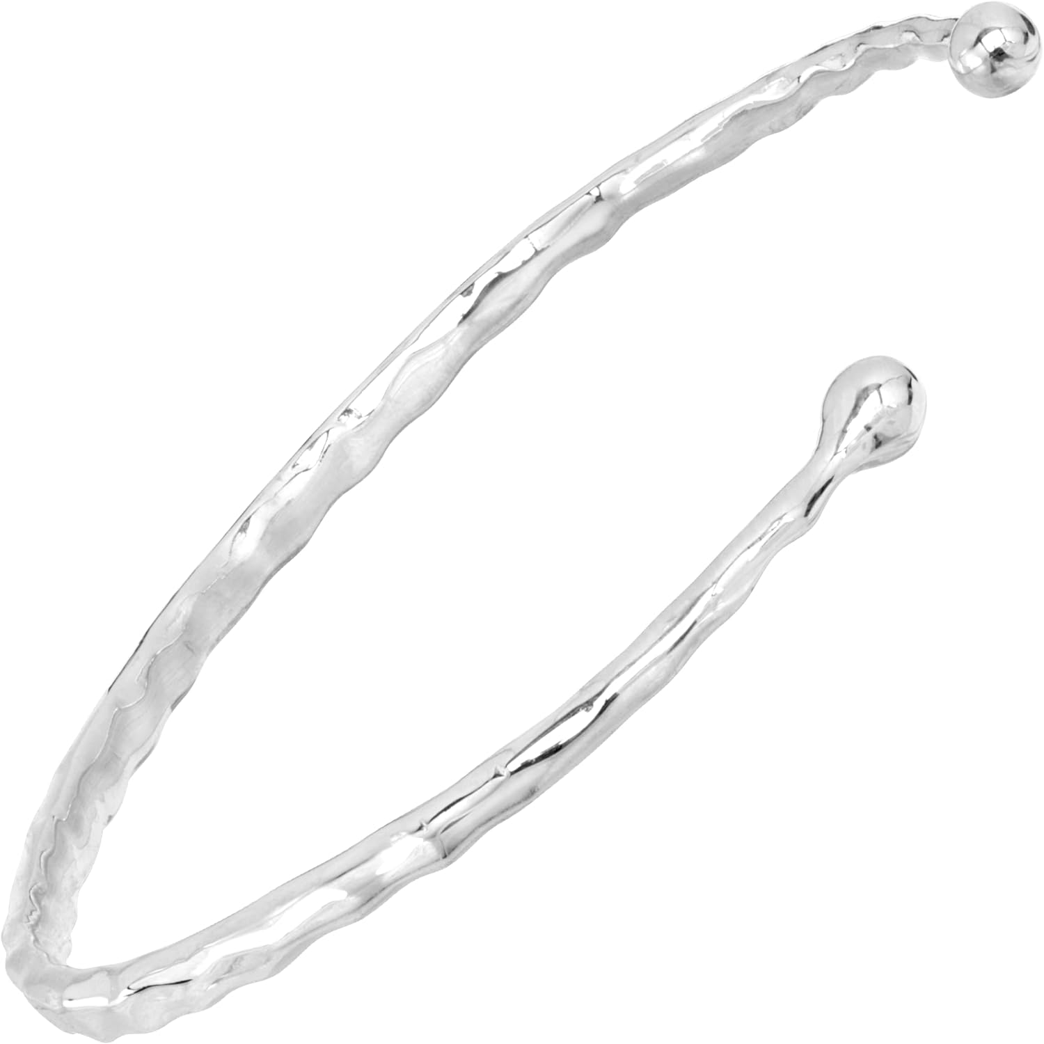 Silpada 'Tromsø It Goes' Hammered Cuff Bracelet in Sterling Silver
