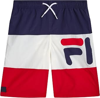 Fila Boys Swim Trunks - Lightweight Quick Dry Swim Shorts for Boys with Drawstring Waistband - Active Shorts Swimwear