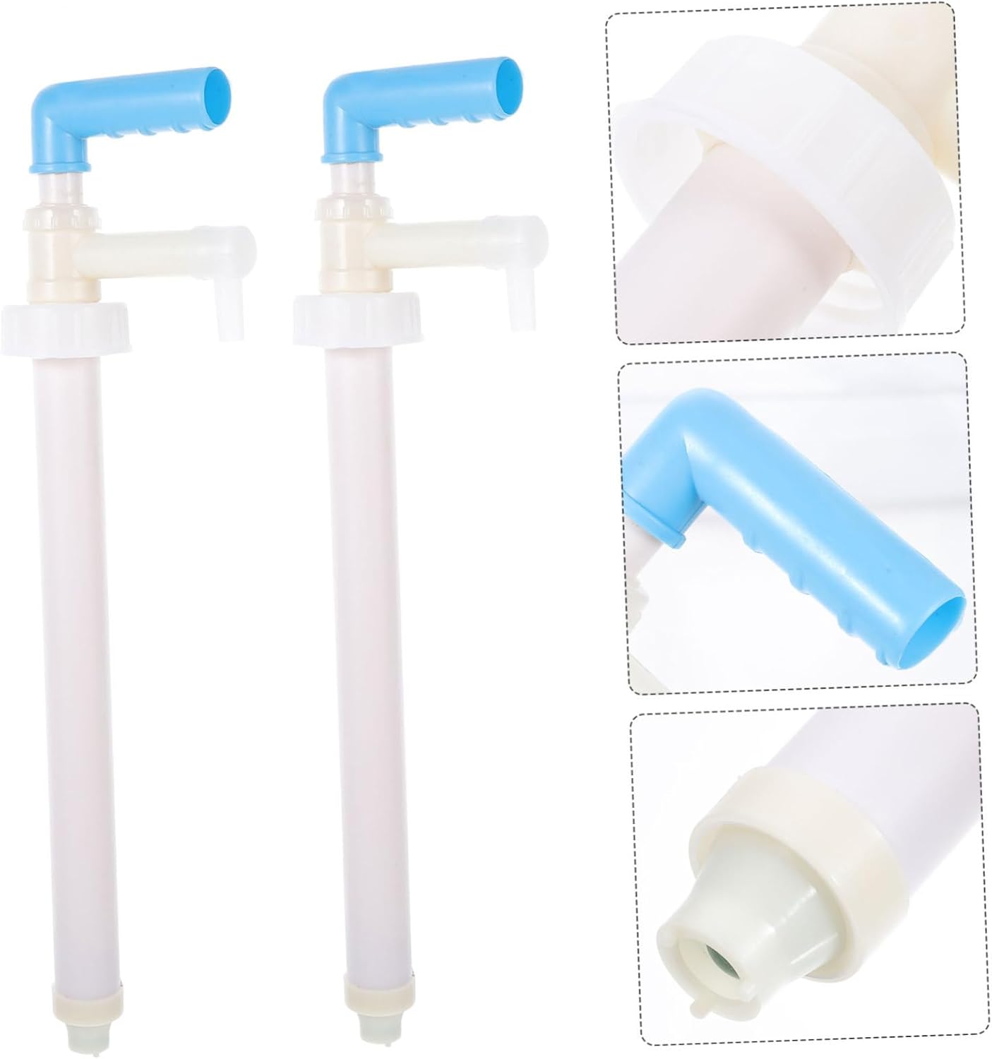 2Pcs Hand Press Liquid Dispenser Pump for Chemical Buckets Easy to Use and Install Fluid Pump for Efficient Dispensing for Household and Industrial Applications