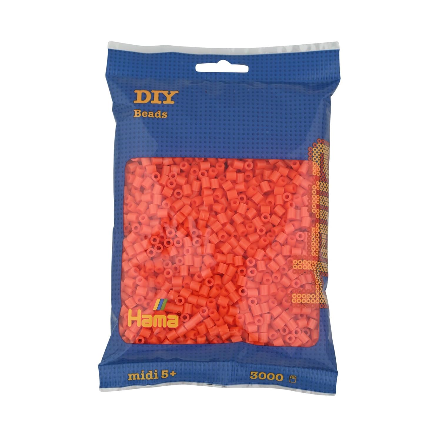Hama Beads Bag | Approx. 3000 Midi Fuse Beads | Mosaic Decoration Arts & Craft for Creative Children Ages 5+ | Orange โ image 1