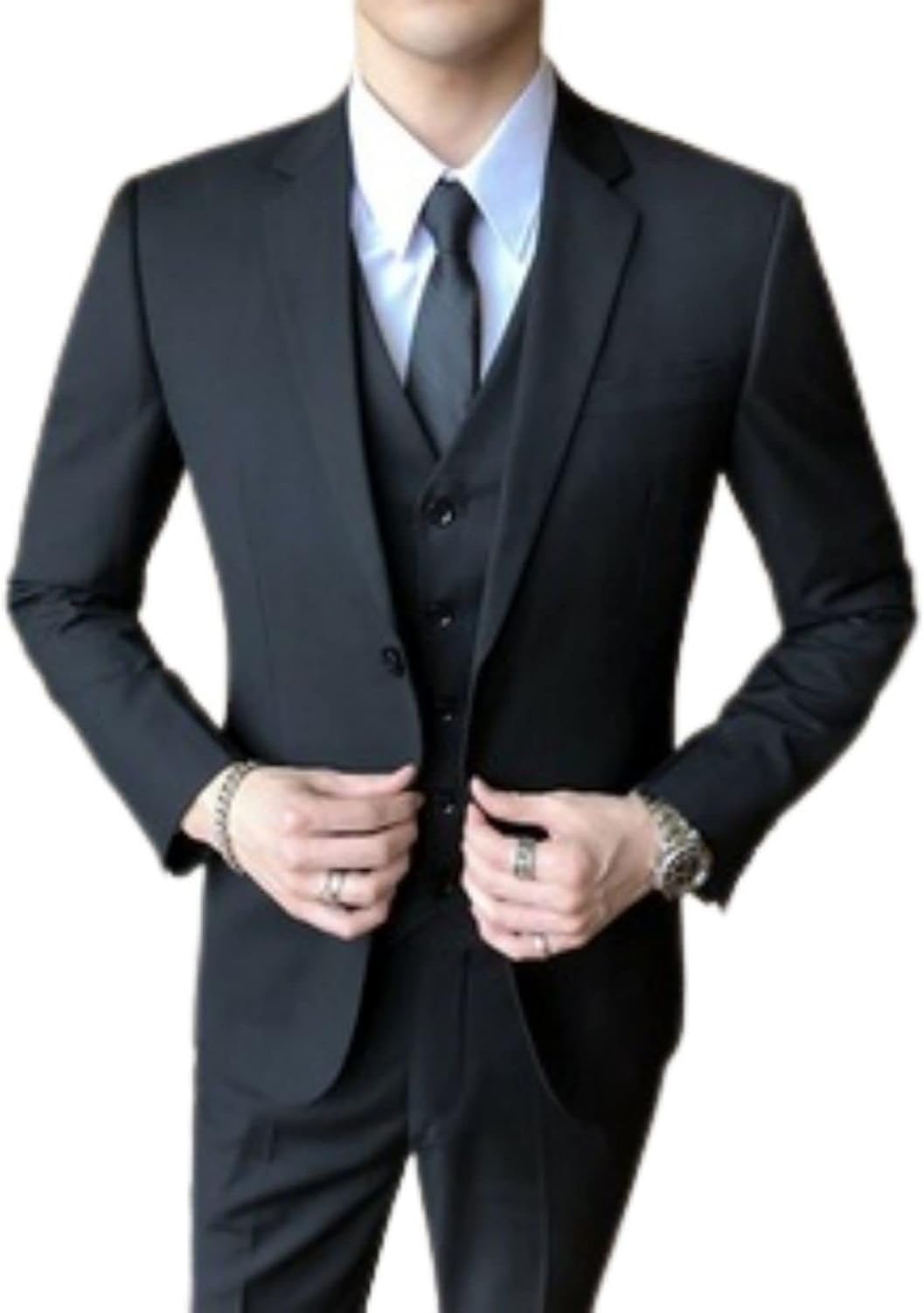Men's 3 Piece Blazer+Vest+Pants Suit Business Suits Business Formal Jacket Dress Swallowtail Customisation Plus Size Clothes