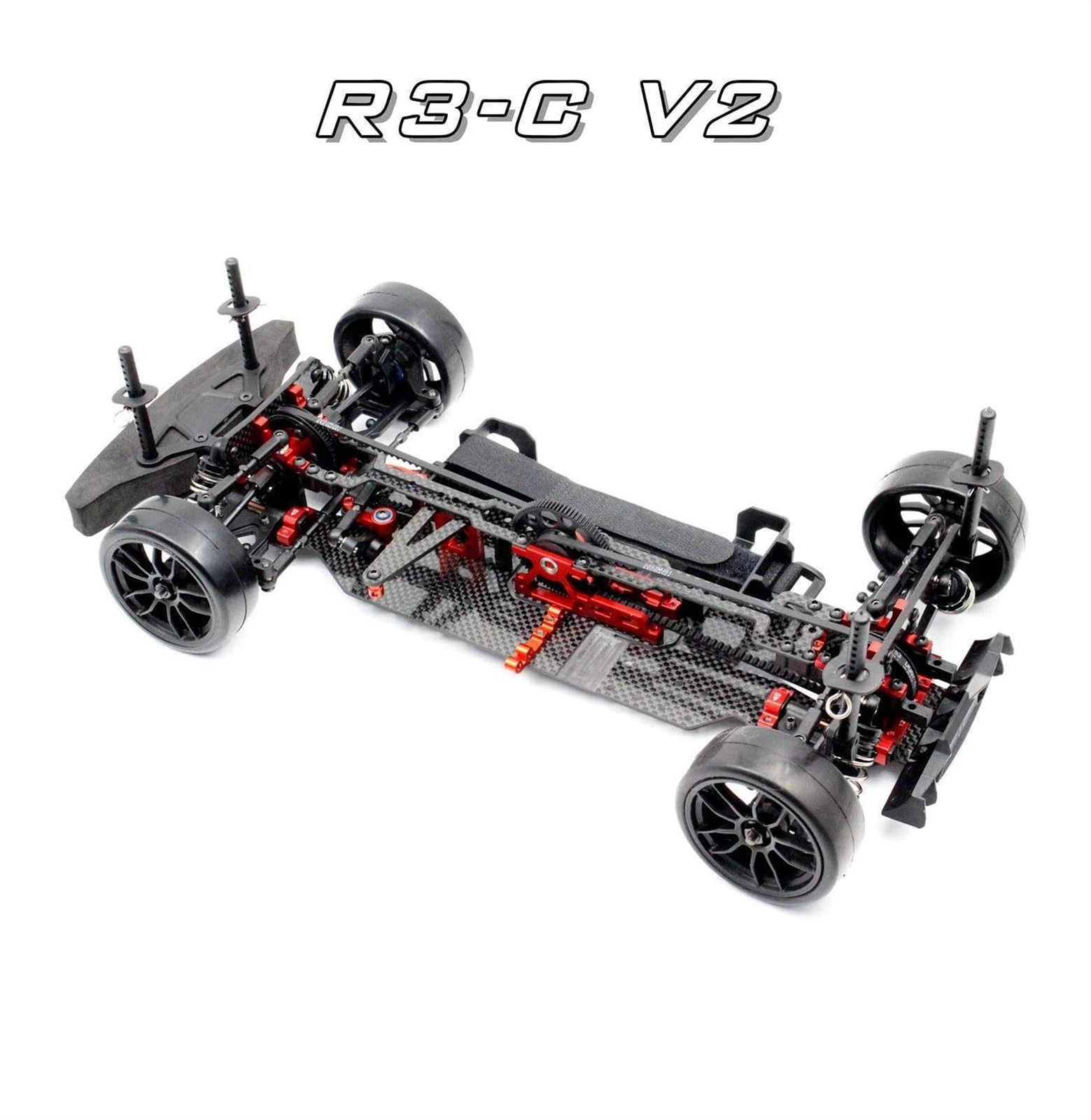 120022 R3-C V2 R3-CR V2 1/10 1:10 RC Samochód RC Model Standardowa środkowa rama domu elektrycznego 4WD (Color : R3-C V2 Frame PC)