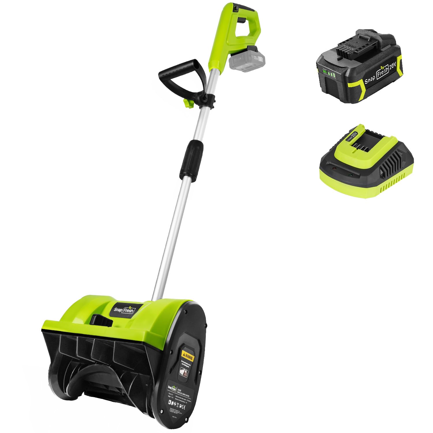SnapFresh Fraise à Neige sans Fil 30,5 cm 20V 4,0 Ah avec Chargeur Rapide