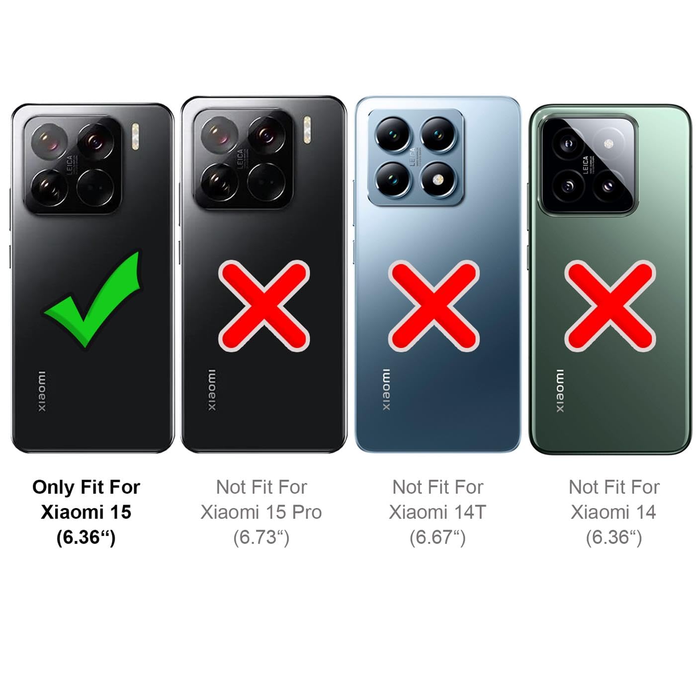 Verco Hybrid Armor Shield Case do Xiaomi 15, bardzo wytrzymałe, z magnetycznym uchwytem na palec, etui na telefon komórkowy do Xiaomi 15 5G, etui pancerne, czarne