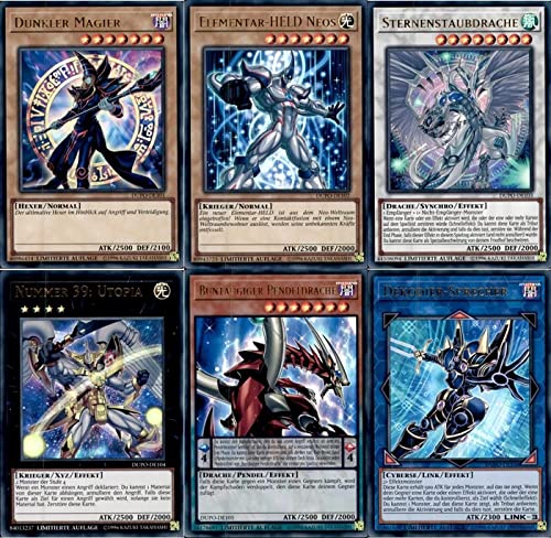 Arkero-G Yu-Gi-Oh! DUPO-DE101-106 Lot de 6 cartes de promo ultra rare, allemand scellé, frais booster, édition limitée Cover
