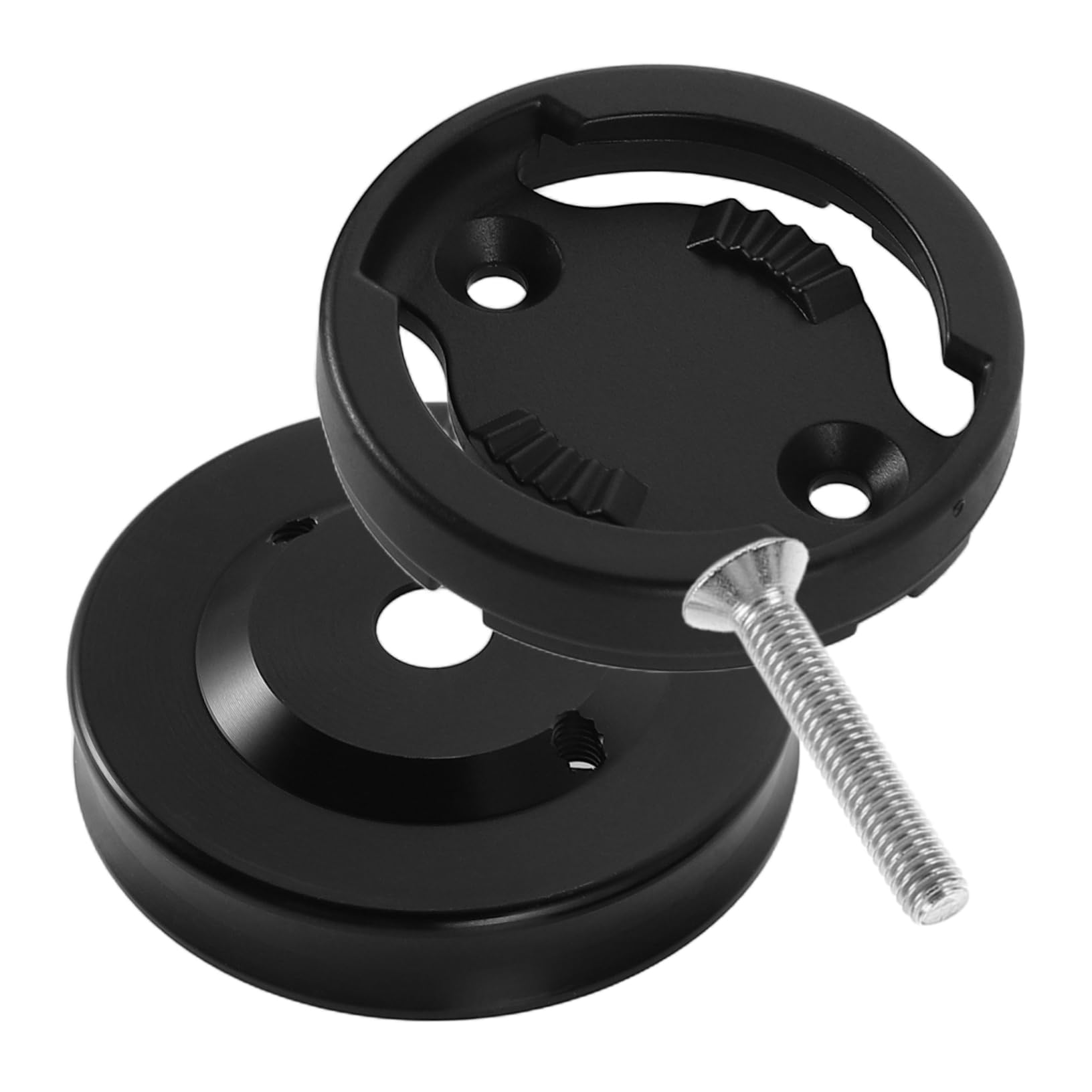 Mikikit 1Set Bicycle Aluminum Alloy Headset Cap Stem Cover with Screws Durable Headset Spacers for Mountain Road Bikes Easy Installation for Accurate Cycling Computer Data Tracking