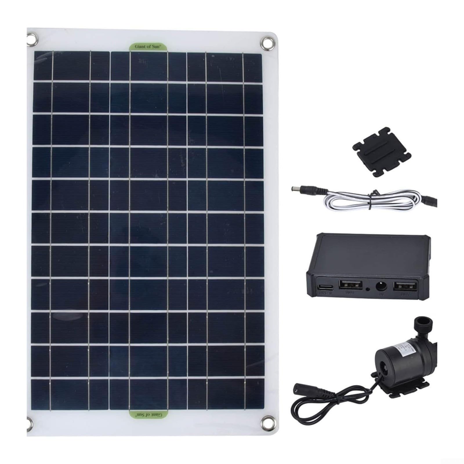 Set pompa ad acqua solare da 12 V, silenziosa, per giardino | silicone e plastica, alta efficienza, per abbeveratoio per uccelli, acquari, piccoli laghetti, durevole