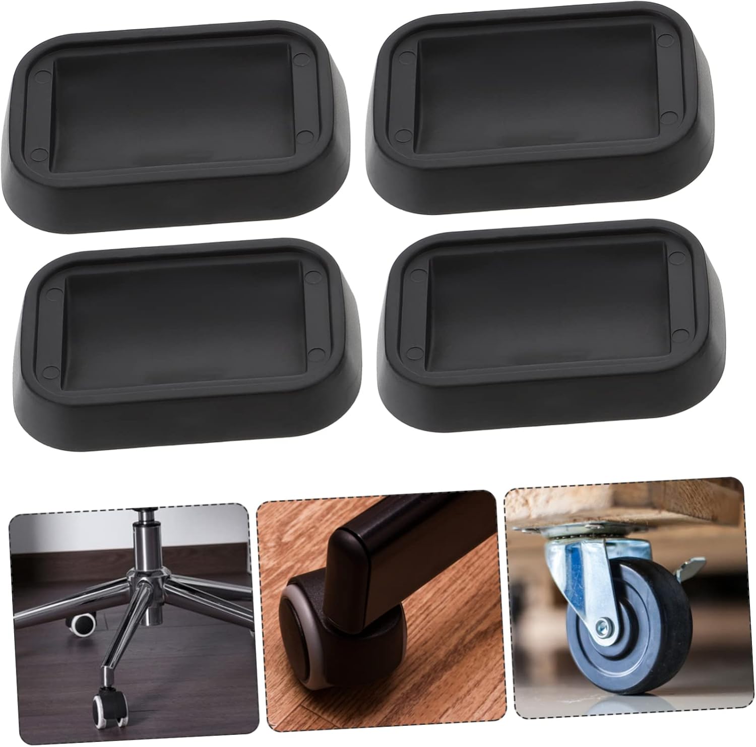 8pcs Furniture Caster Cups Bed Stoppers for Sliding Couch Under No Odor