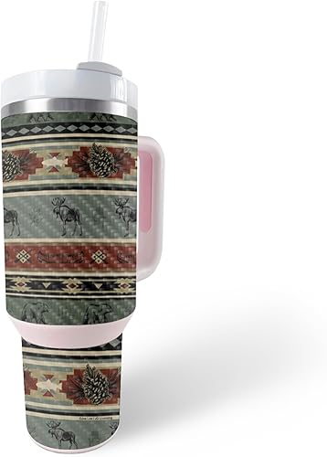 Miniatura 7 de MightySkins - Skin de fibra de carbono compatible con el vaso Stanley The Quencher H2.0 FlowState de 40 onzas, Cartoon Mania  Acabado de fibra de